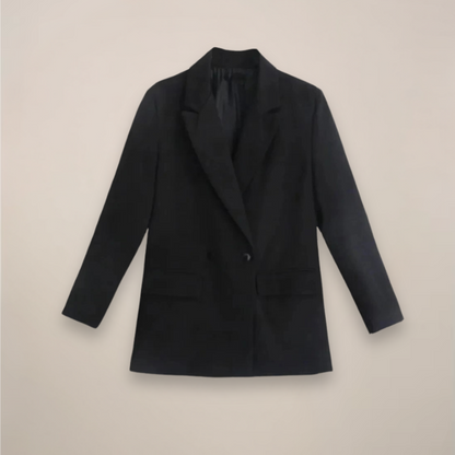 Women's Large Fit Long Tailored Coat Jacket