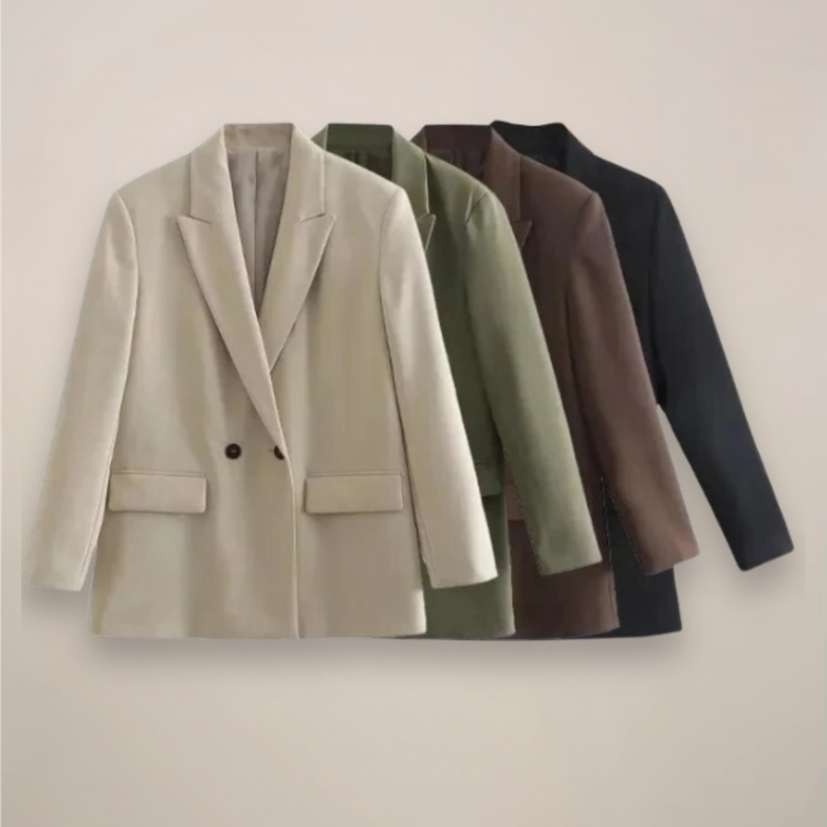 Women's Large Fit Long Tailored Coat Jacket - OutfitLondon