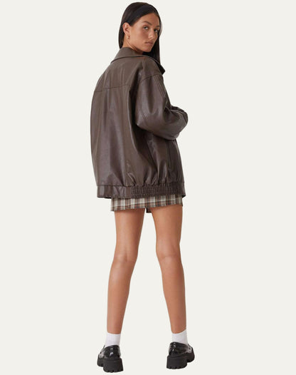 Ladies Oversized Notch Collar Jacket