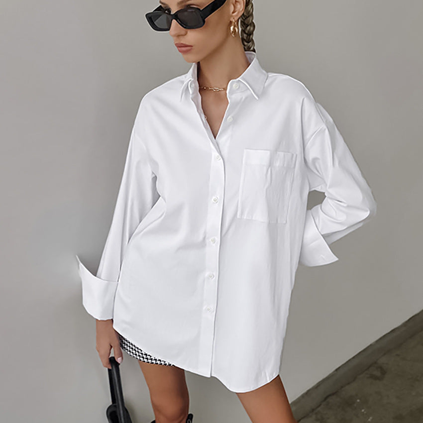 Comfortable Women's Long Sleeve Button Up Shirt