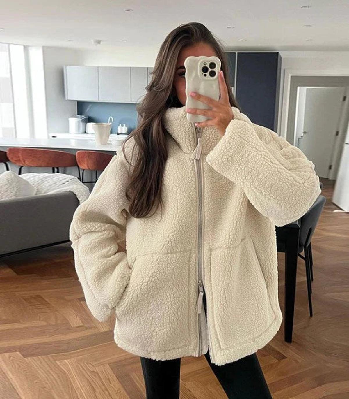 Warm Oversized Faux Fur Lined Winter Coat - OutfitLondon