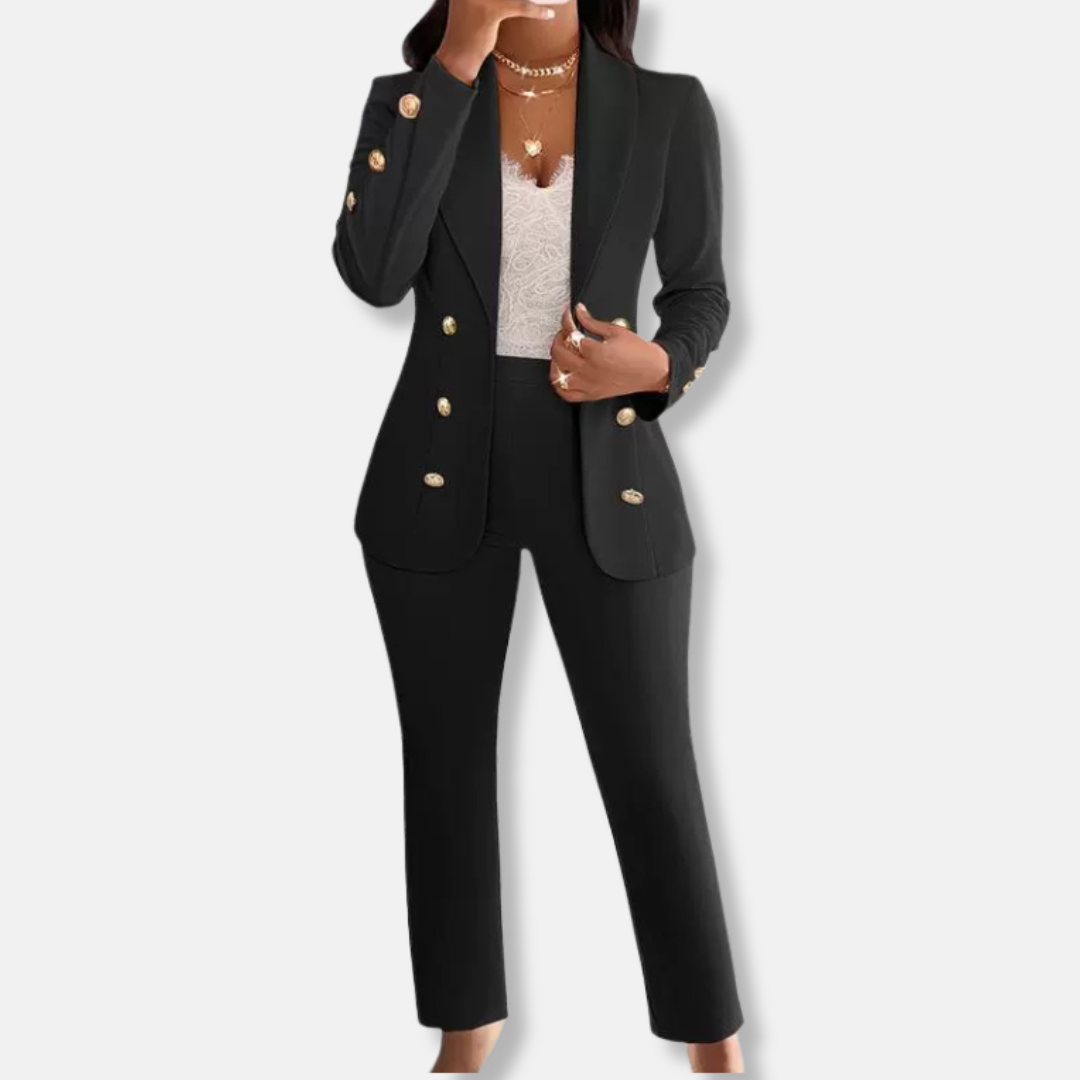 Classic Fit Women's Pants Suit