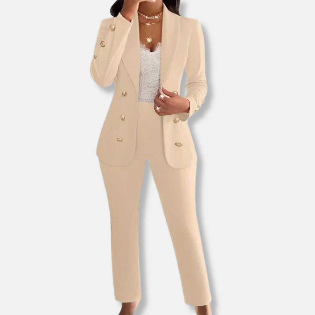 Classic Fit Women's Pants Suit