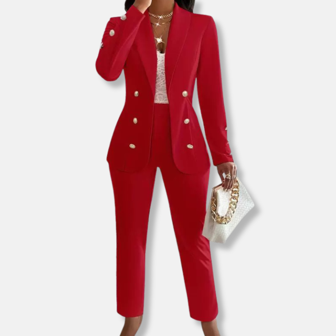 Classic Fit Women's Pants Suit