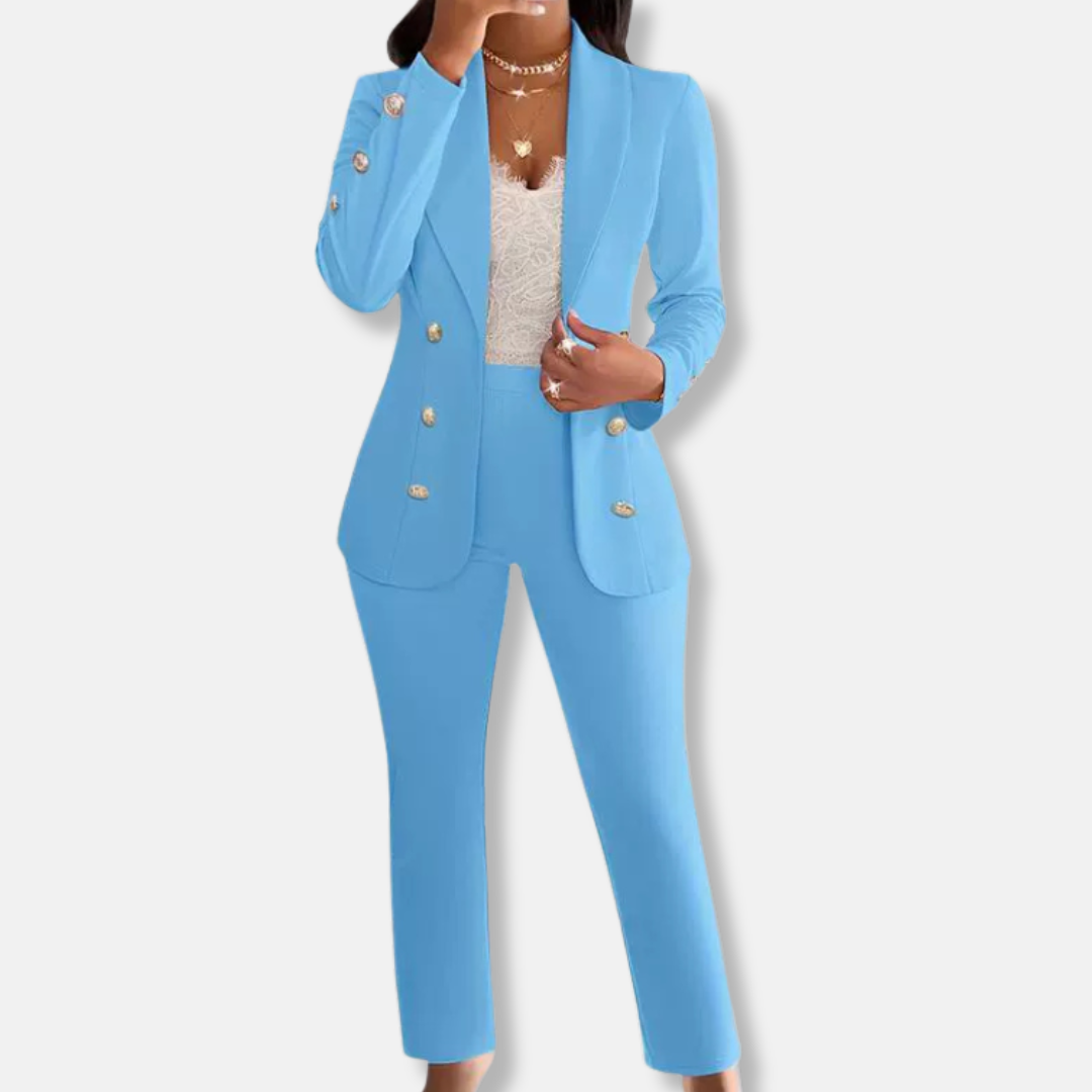 Classic Fit Women's Pants Suit - OutfitLondon