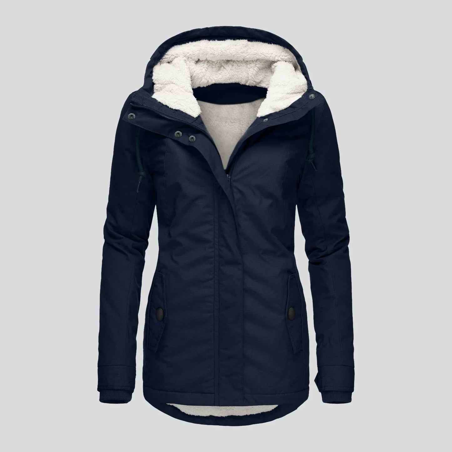 Warm Water-Repellent Parka Coat for Women