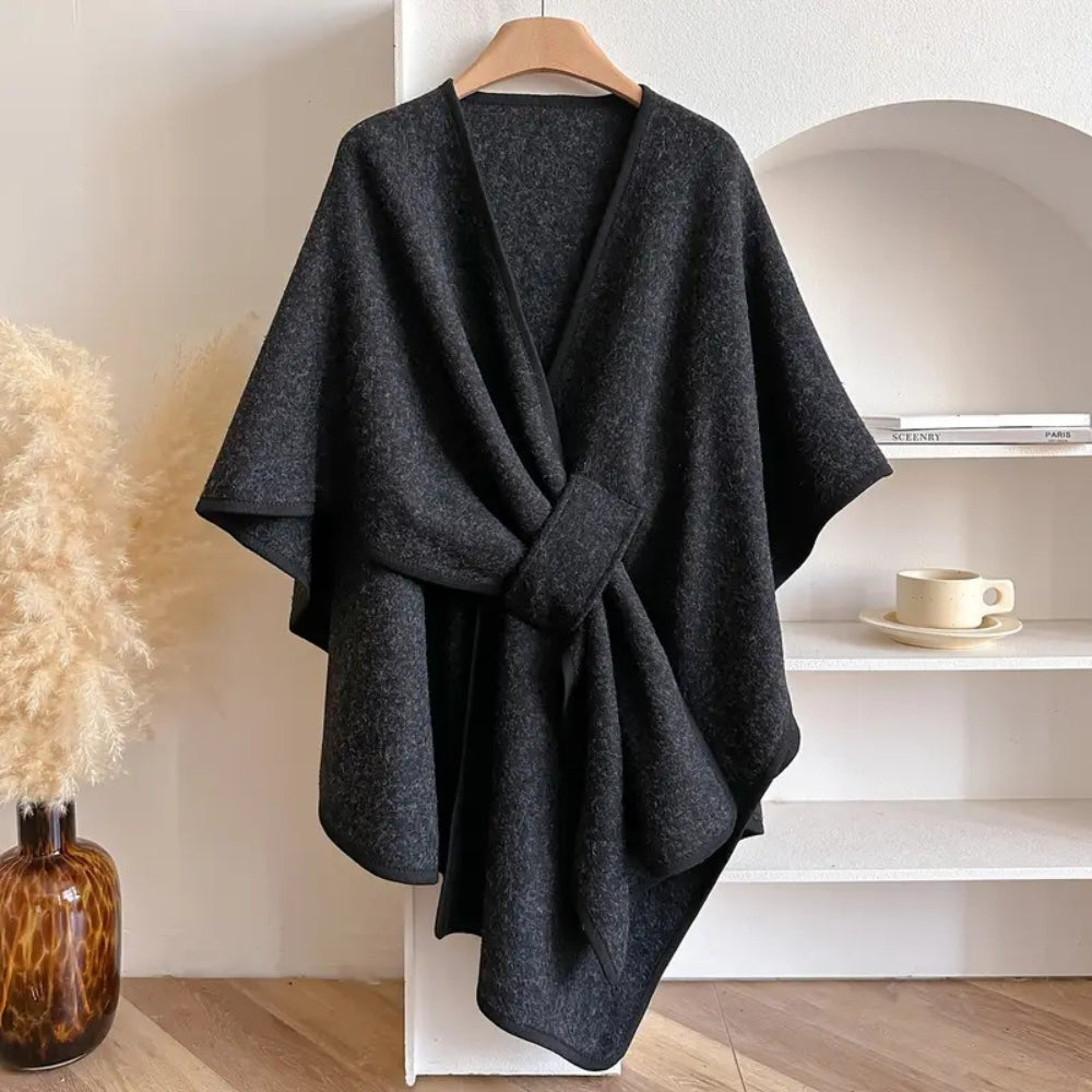 Women's Soft Oversized Poncho Wrap
