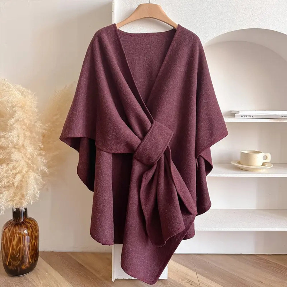 Women's Soft Oversized Poncho Wrap