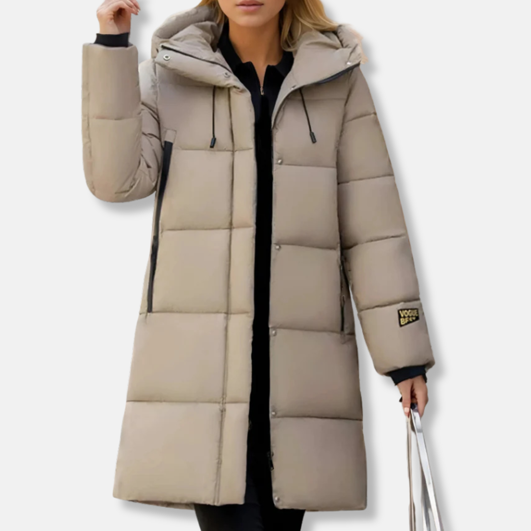 Warm Down Filled Parka Coat for Women