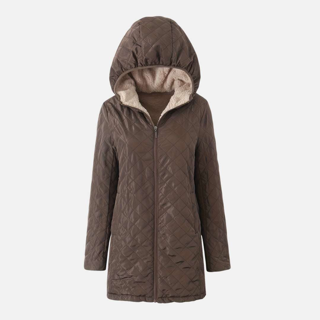Cozy Women's Padded Hoodie Jacket - OutfitLondon