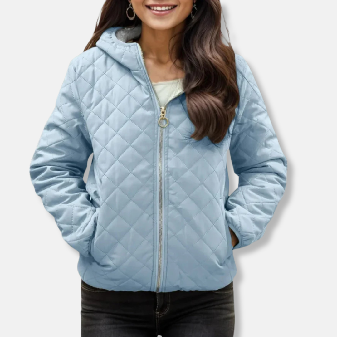 Women's Padded Parka Jacket Relaxed Fit Hooded - OutfitLondon