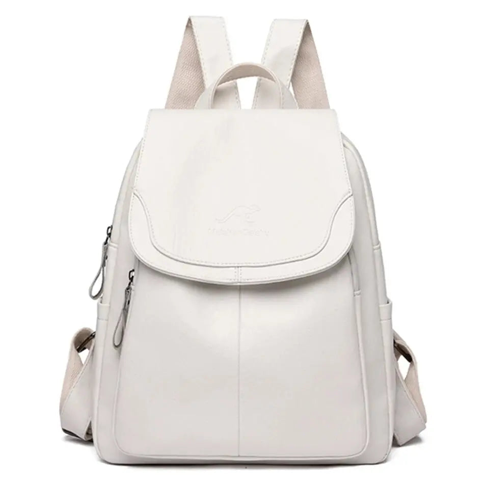 Sleek Zip Top Backpack for Ladies