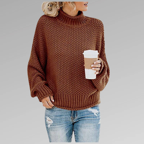 Comfy Oversized Crew Neck Winter Sweater
