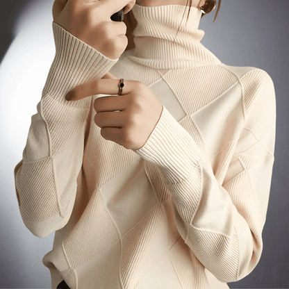 Cozy Women's Oversized Turtleneck Sweater
