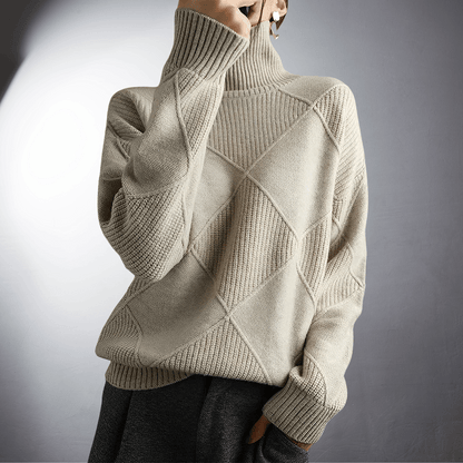Cozy Women's Oversized Turtleneck Sweater