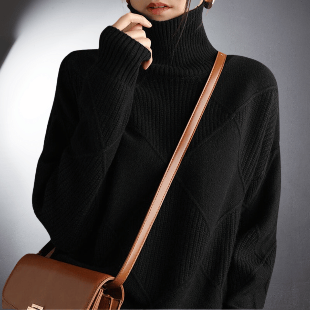 Cozy Women's Oversized Turtleneck Sweater