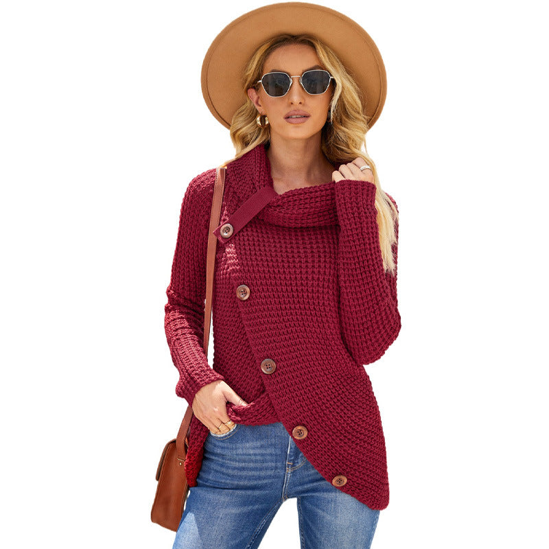 Cozy Oversized Women's Sweatshirt with Cowl Neck