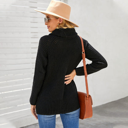 Cozy Oversized Women's Sweatshirt with Cowl Neck