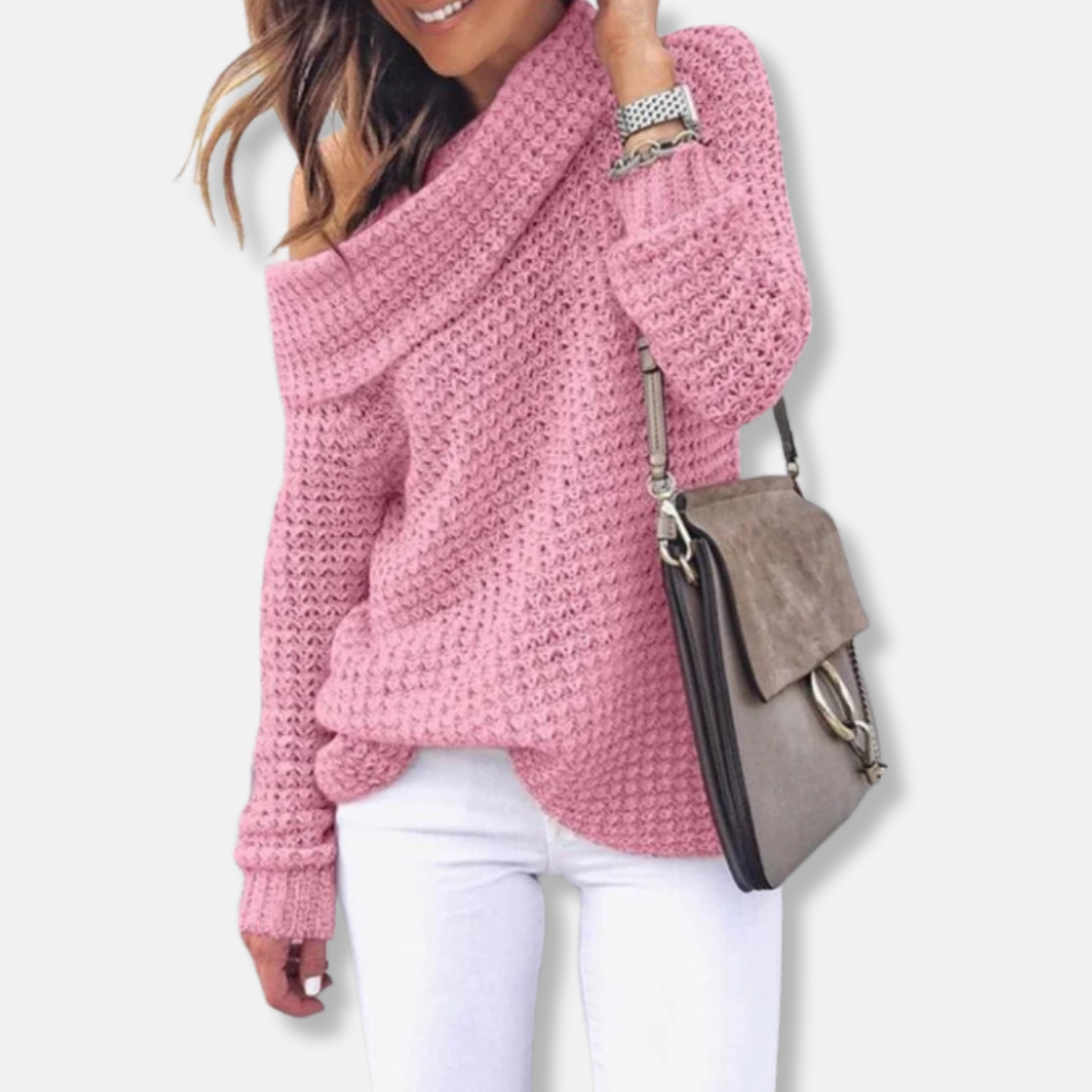 Women's Cozy Oversized Sweater Top - OutfitLondon