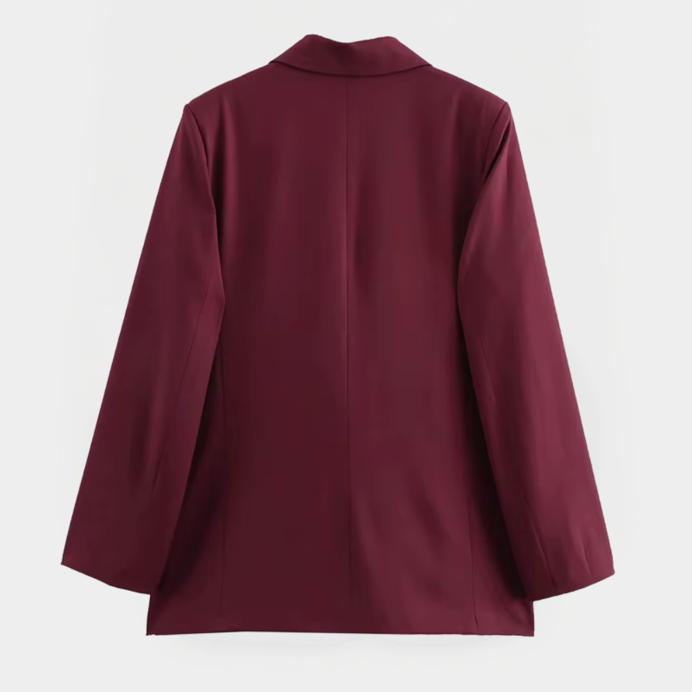 Classic Red Blazer for Women - Slim Fit Jacket