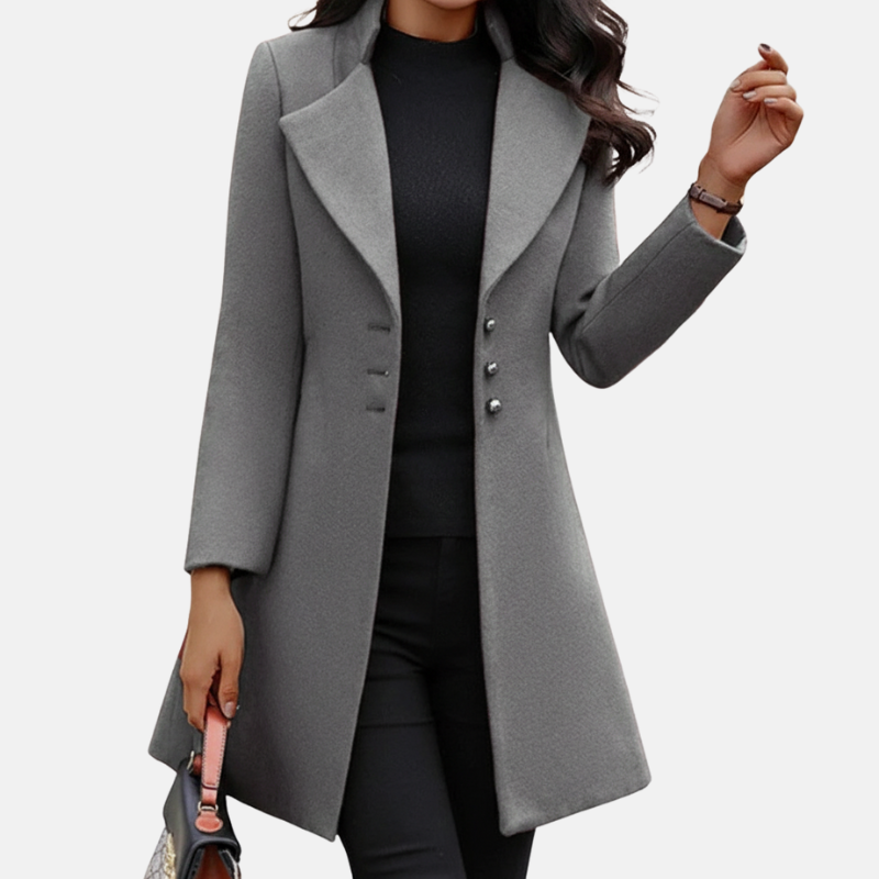 Classic Women's Wool Coat Slim Fit