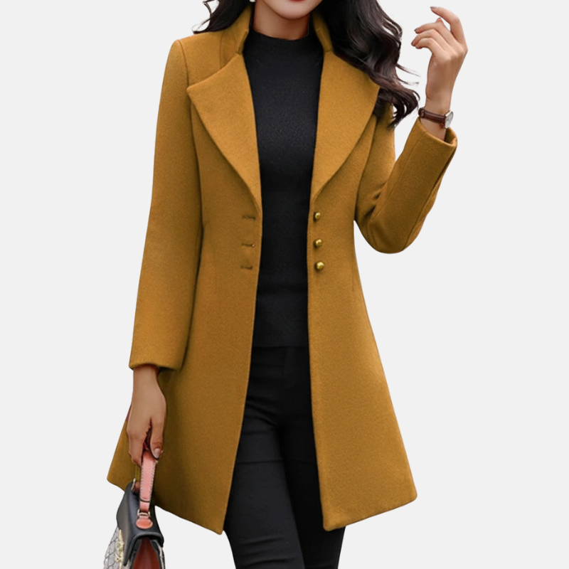 Classic Women's Wool Coat Slim Fit