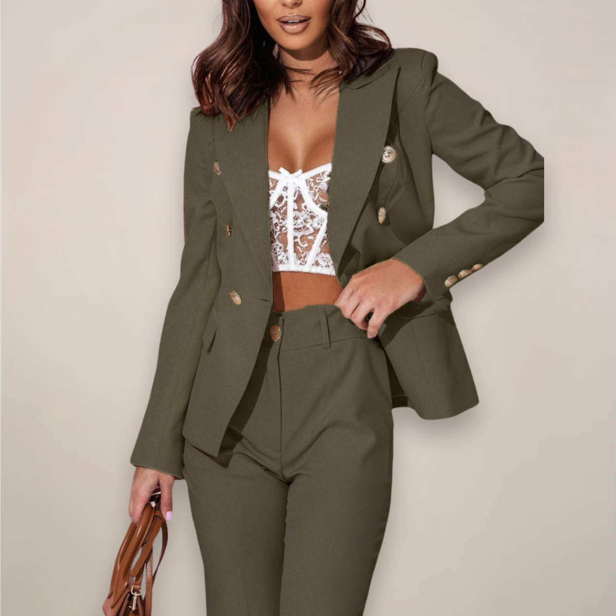 Classic 2 Piece Business Suit for Women