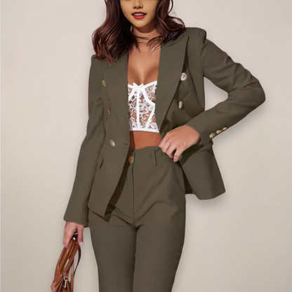Classic 2 Piece Business Suit for Women - OutfitLondon
