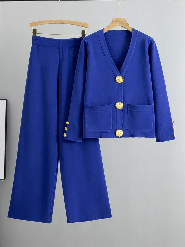 Comfy Women's 2-Piece Knit Cardigan Set