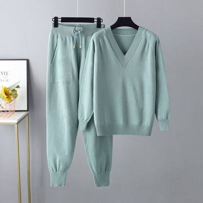Comfy 2-Piece Knit Sweater Jogger Set