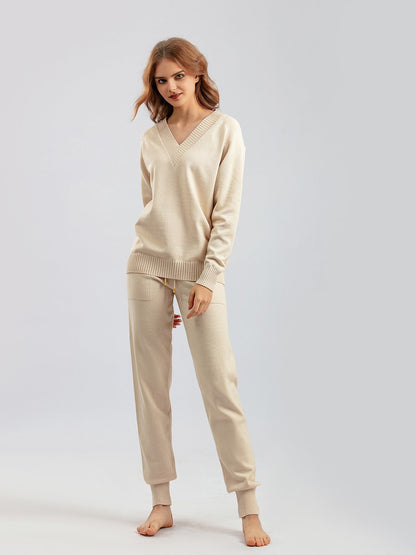 Comfy 2-Piece Knit Sweater Jogger Set