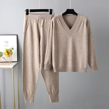 Comfy 2-Piece Knit Sweater Jogger Set