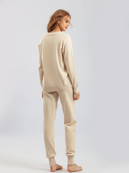 Comfy 2-Piece Knit Sweater Jogger Set