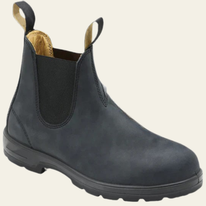 Comfortable Women's Rain Boots - Easy Slip On Shoes