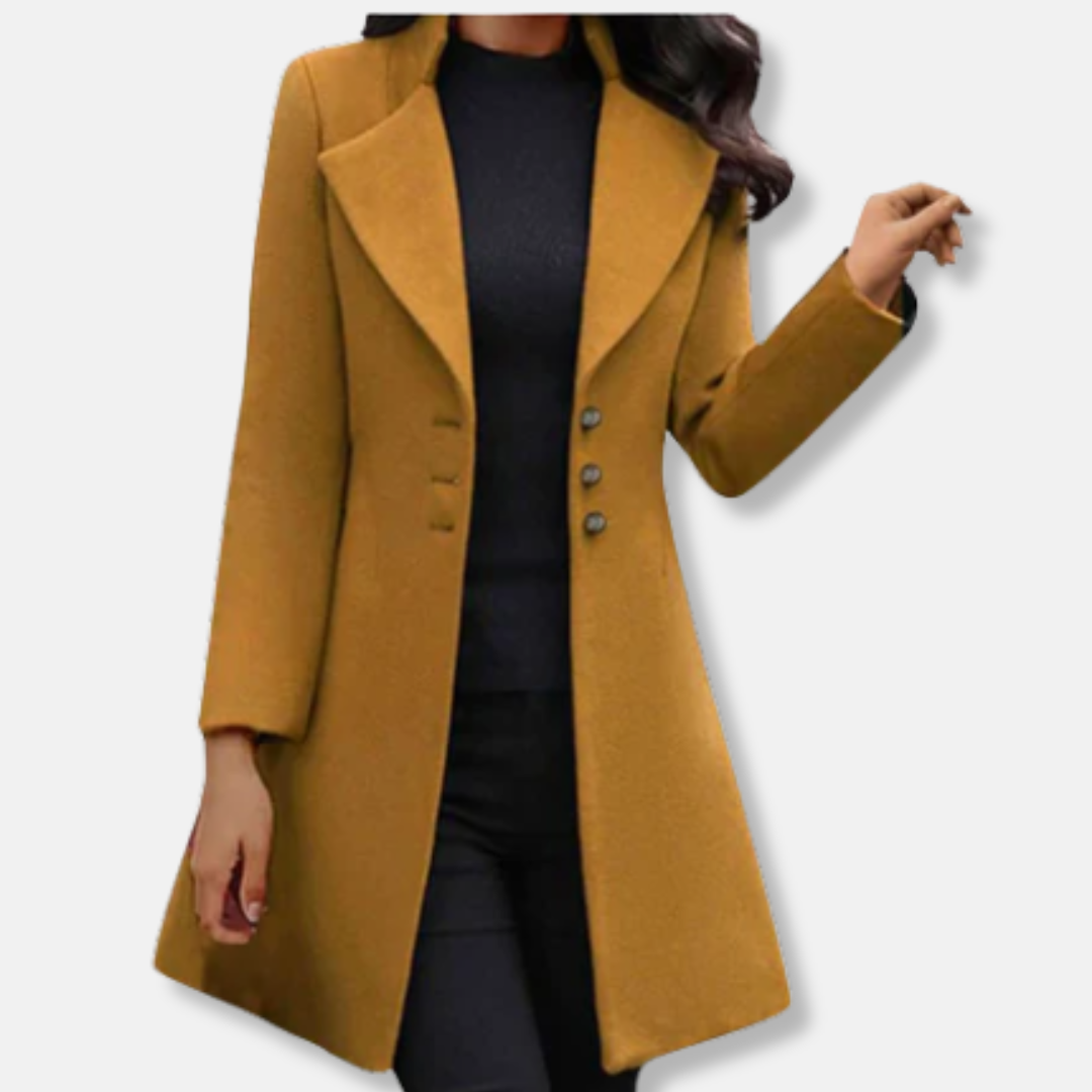 Classic Fit Double Breasted Wool Trench Coat