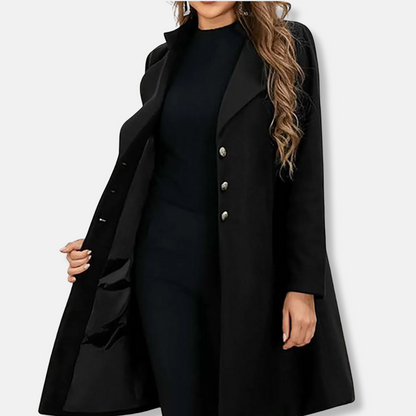 Classic Fit Double Breasted Wool Trench Coat - OutfitLondon