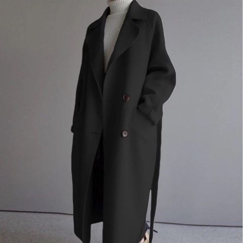 Warm Women's Double Breasted Wool Coat