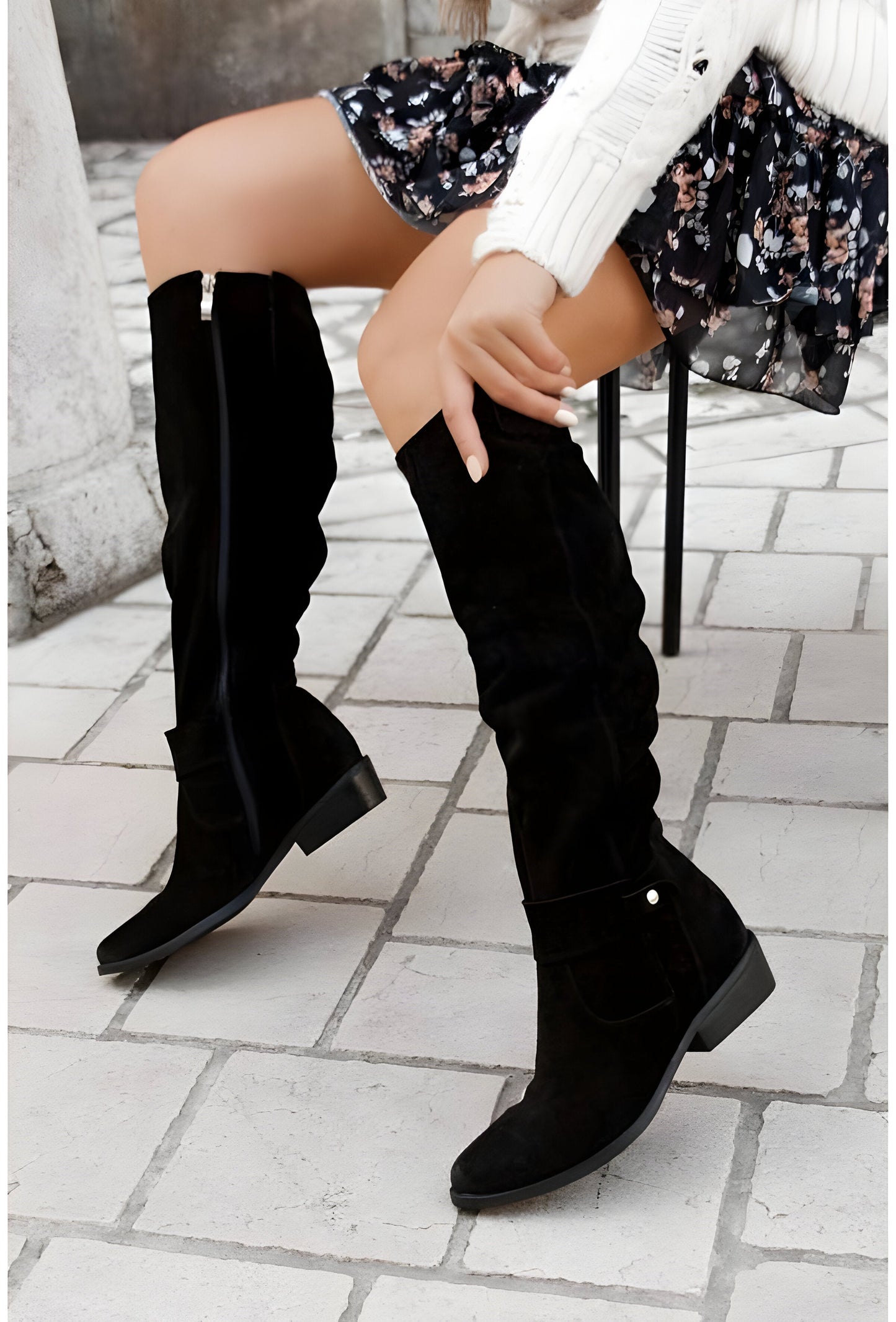 Tall Brown Leather Women's Boots