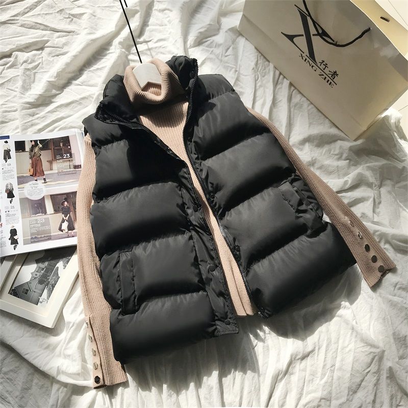 Warm Women's Waterproof Puffer Vest Jacket