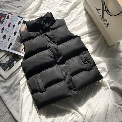 Warm Women's Waterproof Puffer Vest Jacket