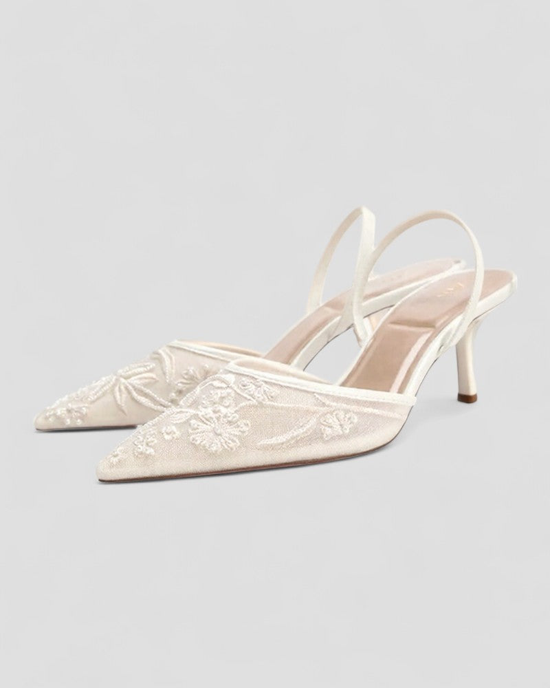 Ladies Elegant Lace Up High Heels - OutfitLondon