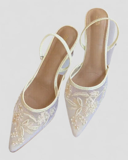 Ladies Elegant Lace Up High Heels