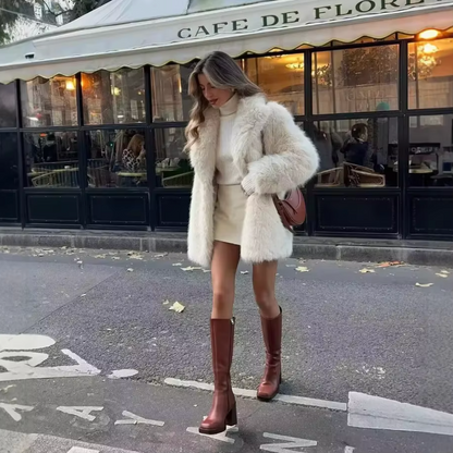 Luxury Fake Fur Winter Coat
