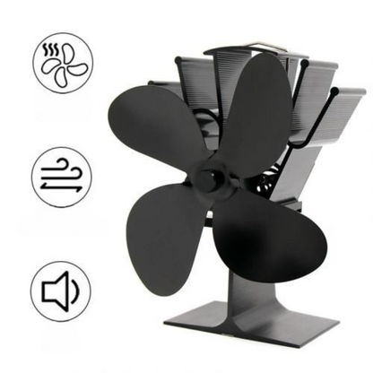 Efficient Wood Stove Heat Powered Metal Fan
