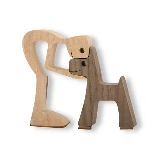 Personalized Wooden Family Figurine Ornament - OutfitLondon