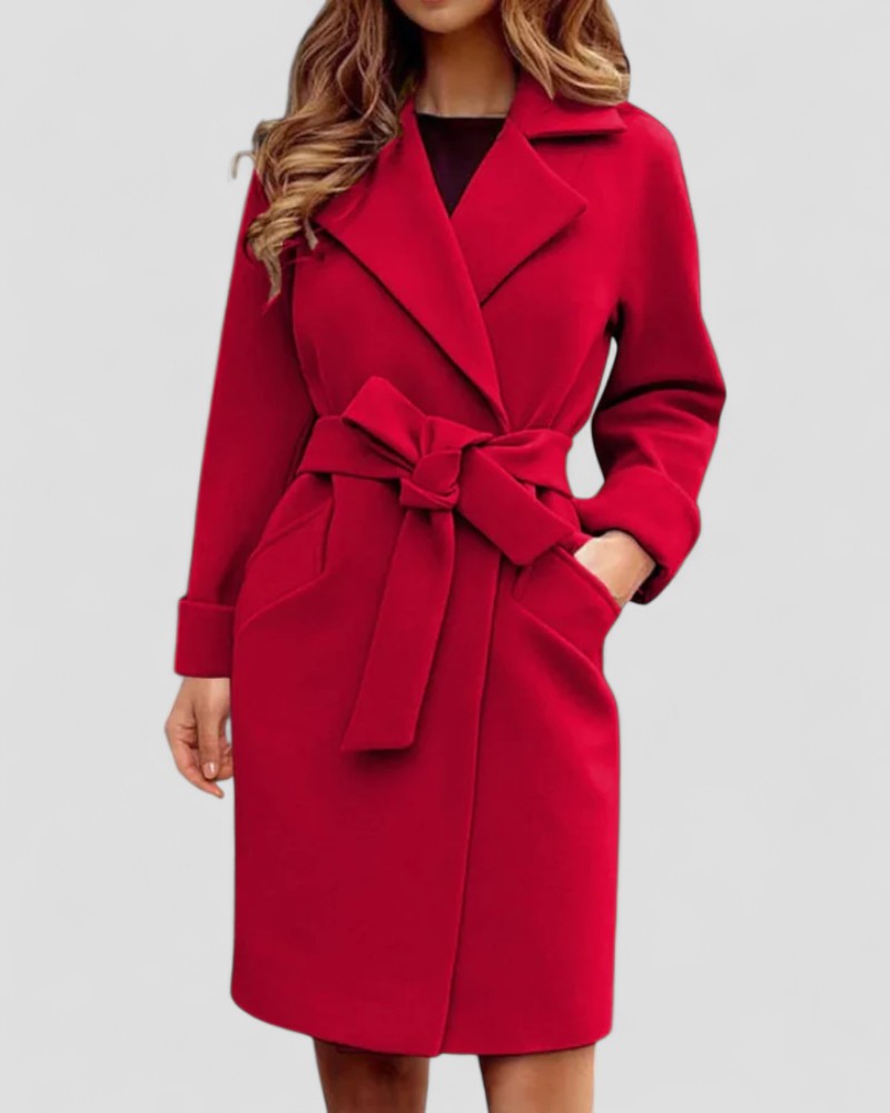 Women's Classic Checked Button Up Parka Coat - OutfitLondon