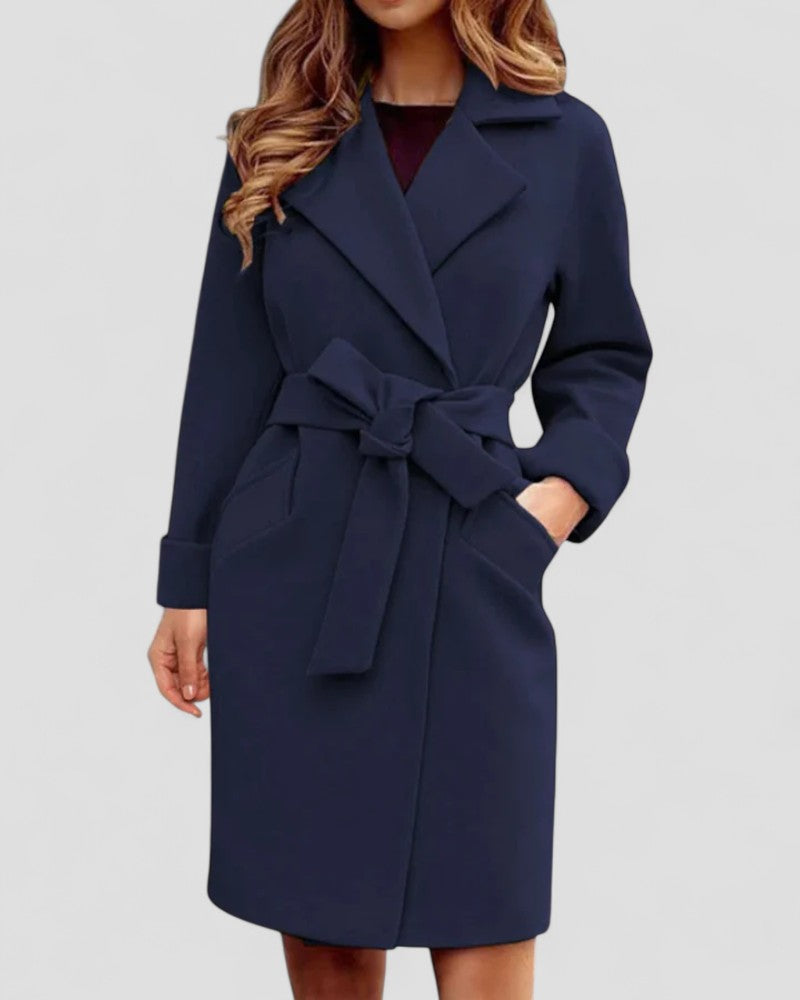 Women's Classic Checked Button Up Parka Coat