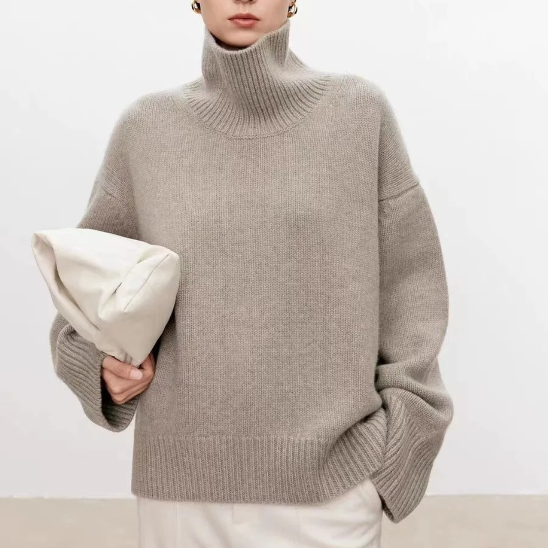 Soft Luxury Cashmere Turtleneck Sweater