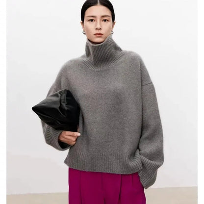 Soft Luxury Cashmere Turtleneck Sweater