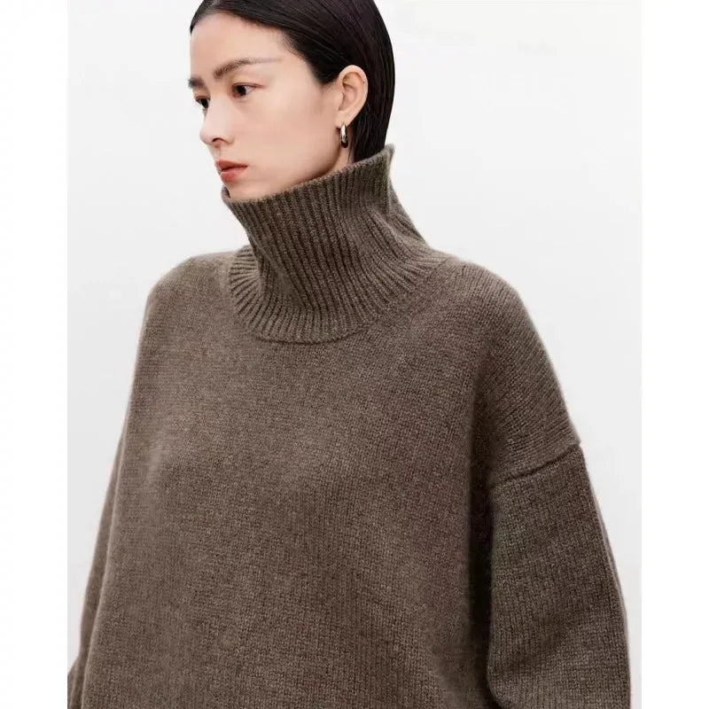 Soft Luxury Cashmere Turtleneck Sweater